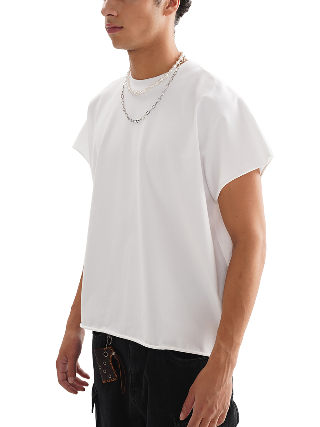 Raw Edge Boxy Non-Shrink T-Shirt – Essential Streetwear | Tapstitch-4